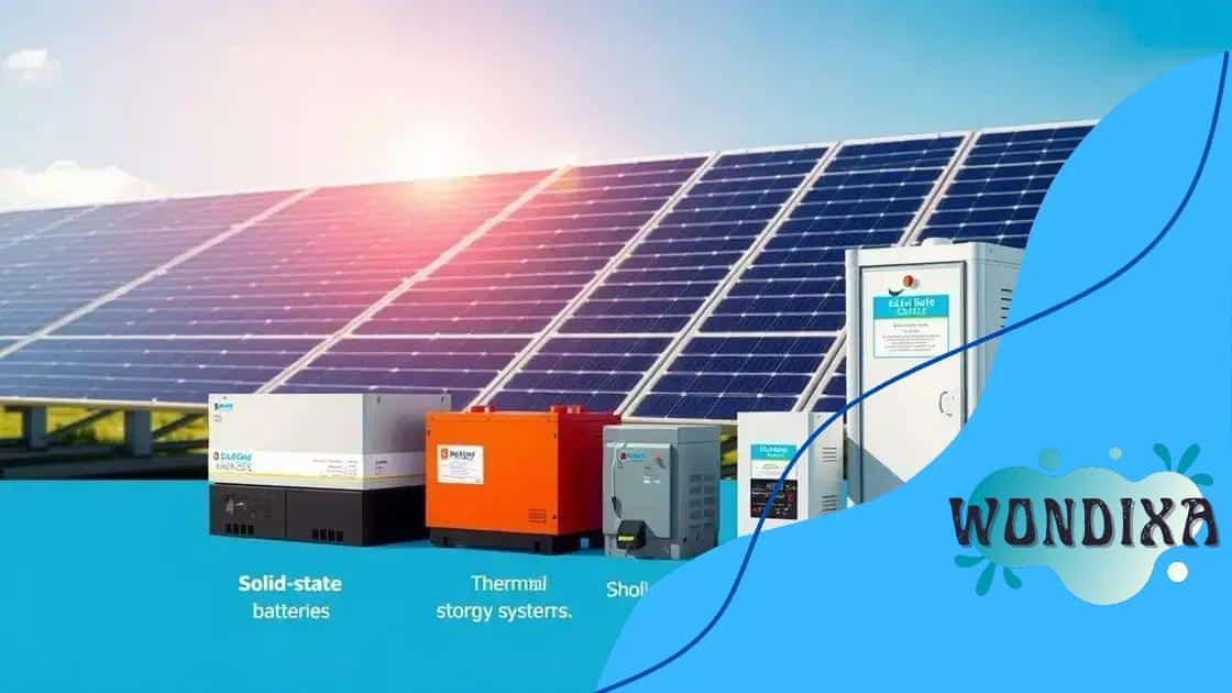 Innovations in solar energy storage solutions