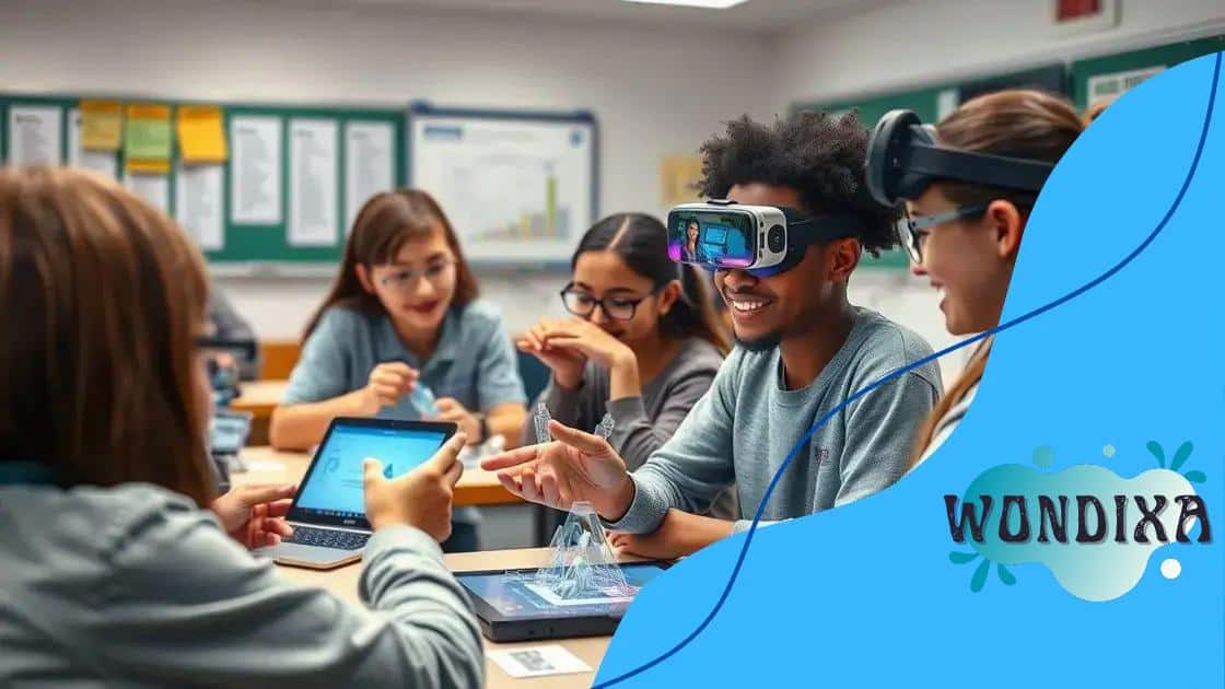 Examples of AR applications in classrooms