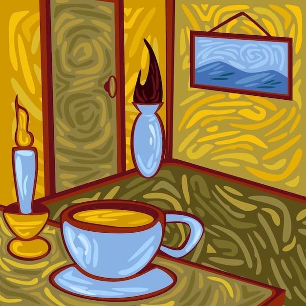 A gallery space featuring multiple large-scale Pop Art paintings, including a Warhol-esque soup can, a Lichtenstein dot painting, and a soft sculpture by Oldenburg, displayed in a vibrant, retro-futuristic setting.