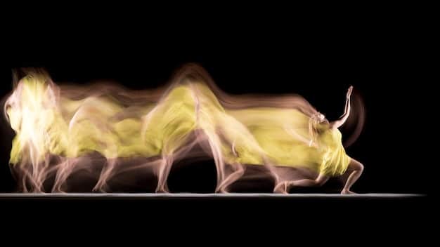 A contemporary dancer performing on the floor, showcasing a strong connection to gravity and fluid transitions.