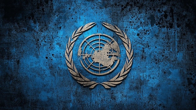 A clear, close-up image of a NATO emblem against a dark, textured background, symbolizing unity and collective defense. The lighting is dramatic, highlighting the alliance's importance, with a hint of a digital overlay to represent modern security challenges.