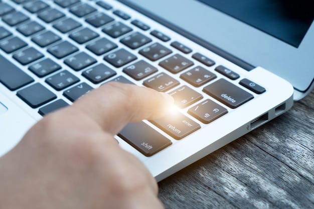 A close-up of hands typing on a laptop keyboard, with various digital badges and certificate icons appearing as pop-ups on the screen, symbolizing online learning and credentialing.