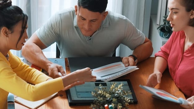 A person looking thoughtfully at a flowchart illustrating financial aid eligibility and various factors like income, assets, and family size.